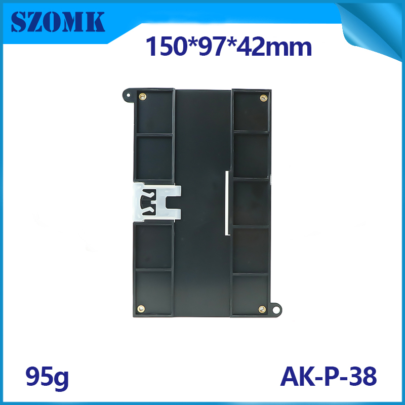 SZOMK PLC control box clear lid for pcb and terminal blocks AK-P-38 150*90*40mm