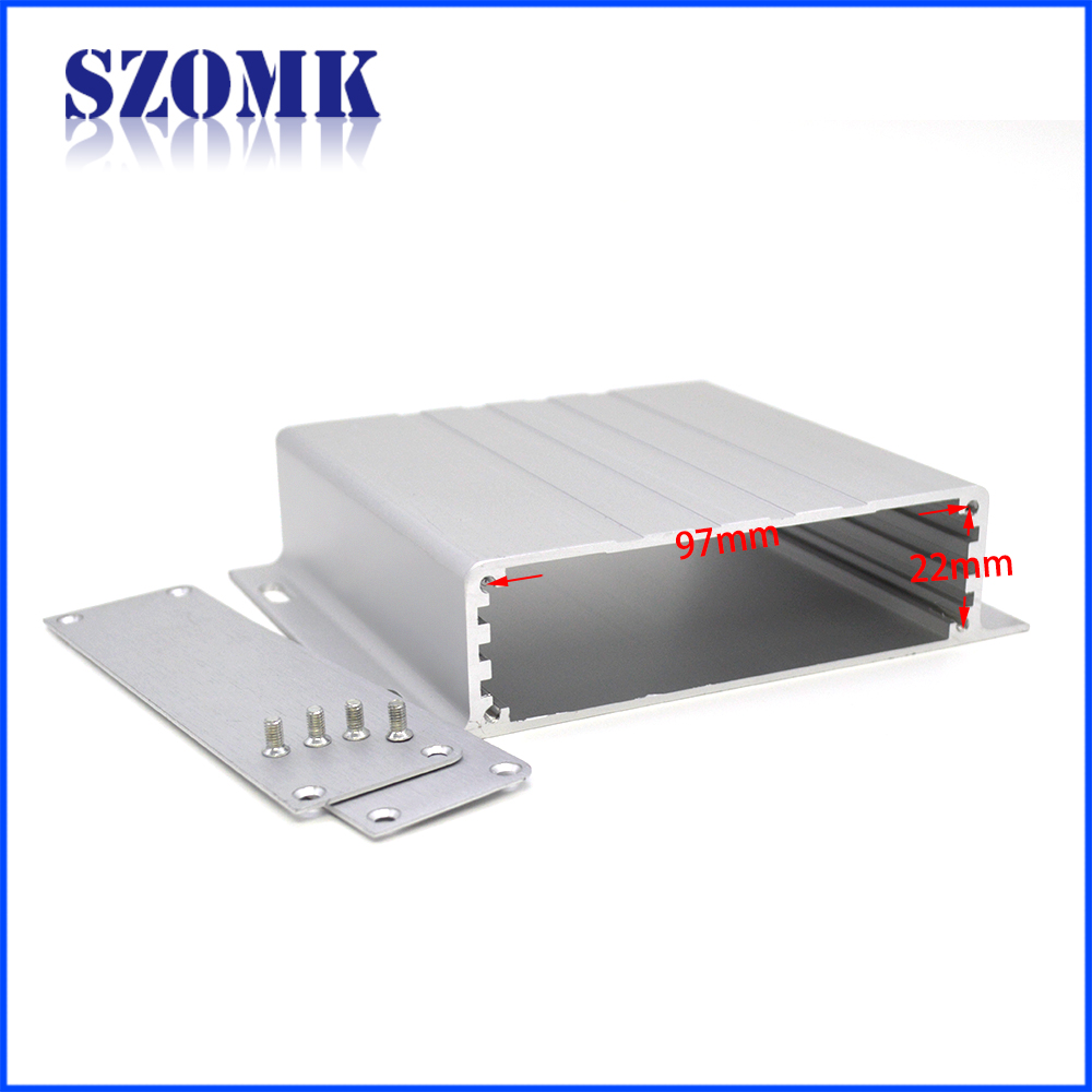 SZOMK Shenzhen supplier amplifier aluminum enclosure control line housing size 100*130*31mm