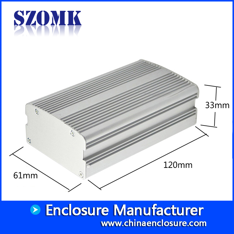 SZOMK electronic aluminum extruded enclosure GPS tracking housing for power supply AK-C-B46 31*61*100mm