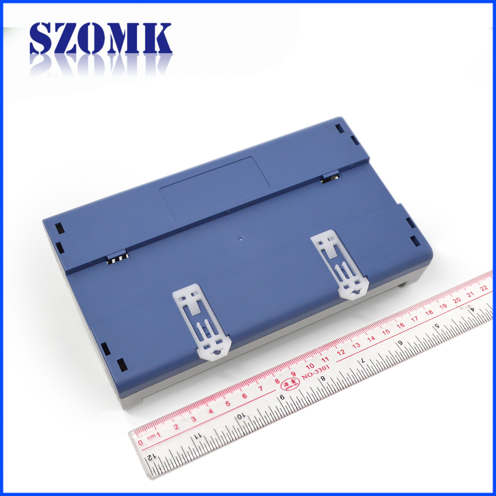 SZOMK high quality plastic box din rail electronic enclosure controller casing/107*112*56mm/AK-DR-56