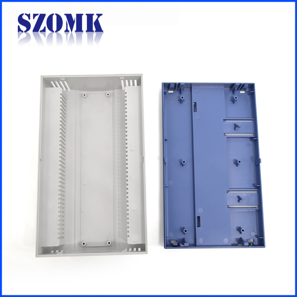 SZOMK high quality plastic box din rail electronic enclosure controller casing/107*112*56mm/AK-DR-56