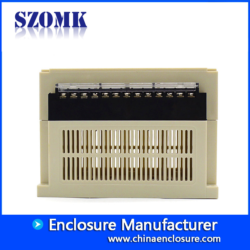 SZOMK new plc din rail plastic enclosure small plastic control box with terminal block