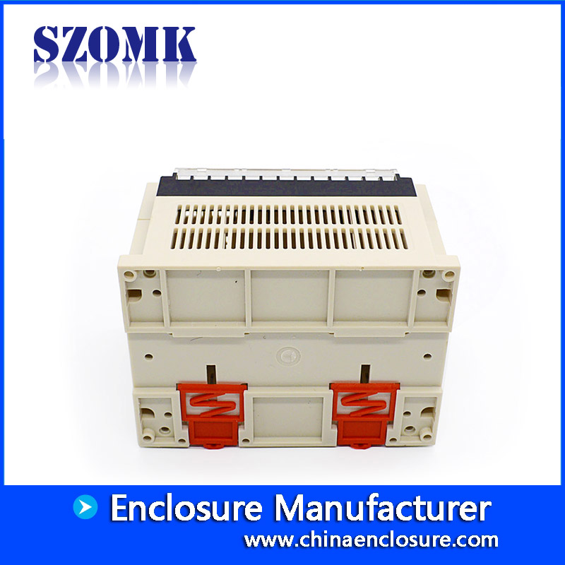 SZOMK new plc din rail plastic enclosure small plastic control box with terminal block