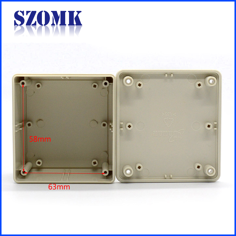 SZOMK small electronic enclosure ABS plastic GPS case for sensors AK-S-10 80x75x45mm