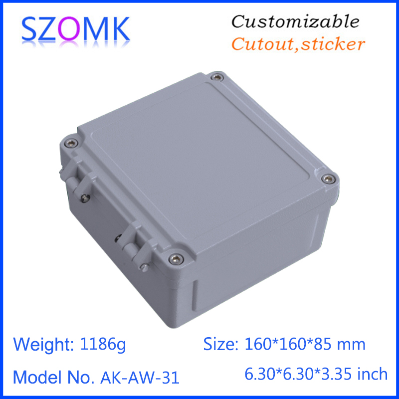 Shen Zhen high quality custom die cast aluminum enclosure ak-aw-31 160*160*85mm for industrial