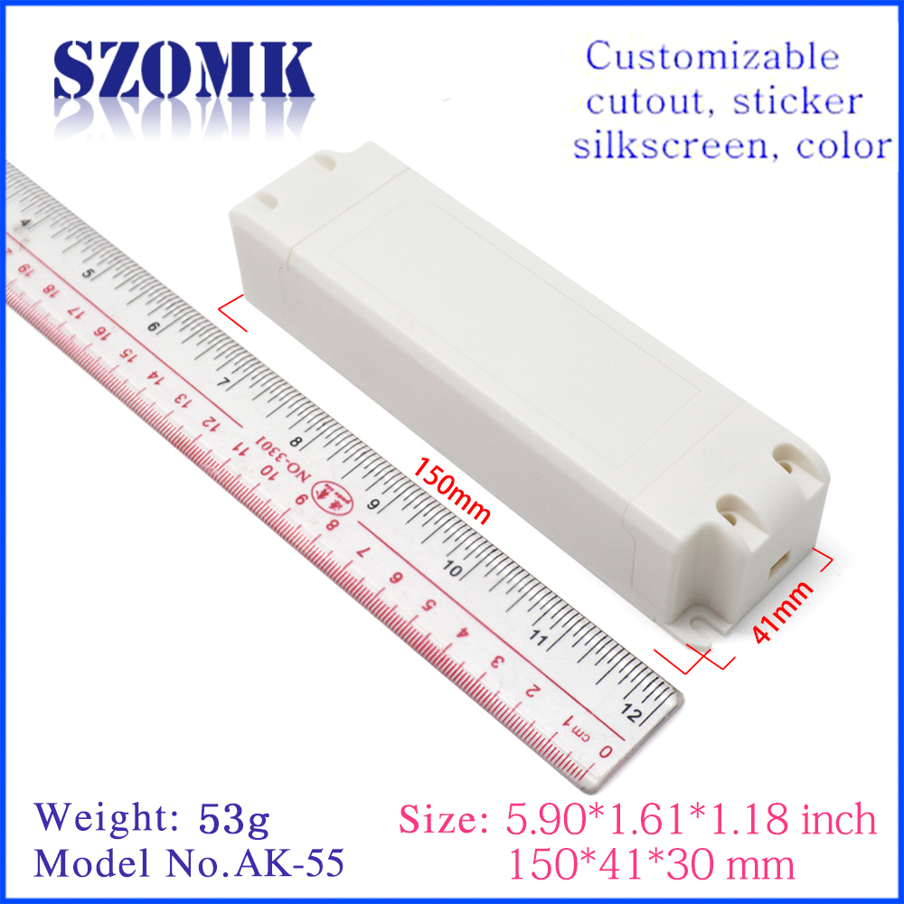 Shenzhen factory LED power plastic enclosure junction box size 150*41*30MM