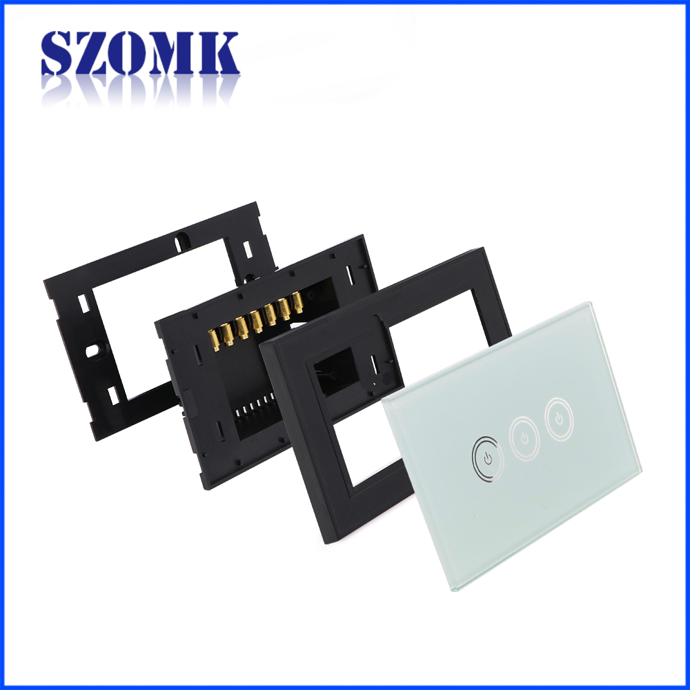 Shenzhen new design abs plastic with glass cover access control 120X74X38mm enclosure supply/AK-R-161