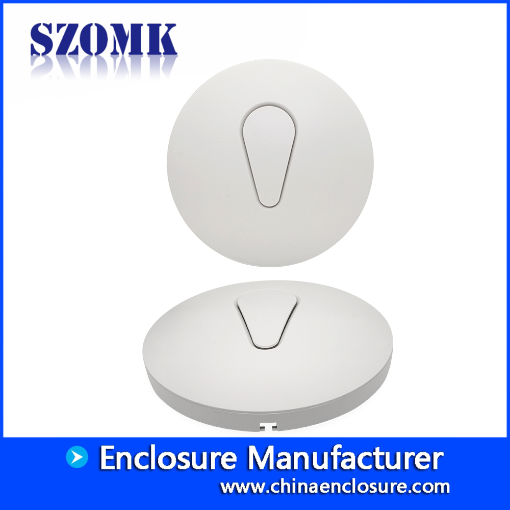 Neuestes Modell Netzwerk-Kunststoffgehäuse WLAN-Router-Gehäuse, rundes Gehäuse AK-NW-50 200 * 47 mm