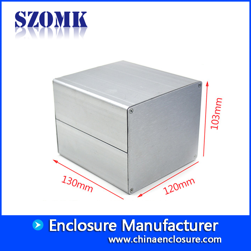 aluminum electronic device enclosure for electrical equipments with 103*120*130mm