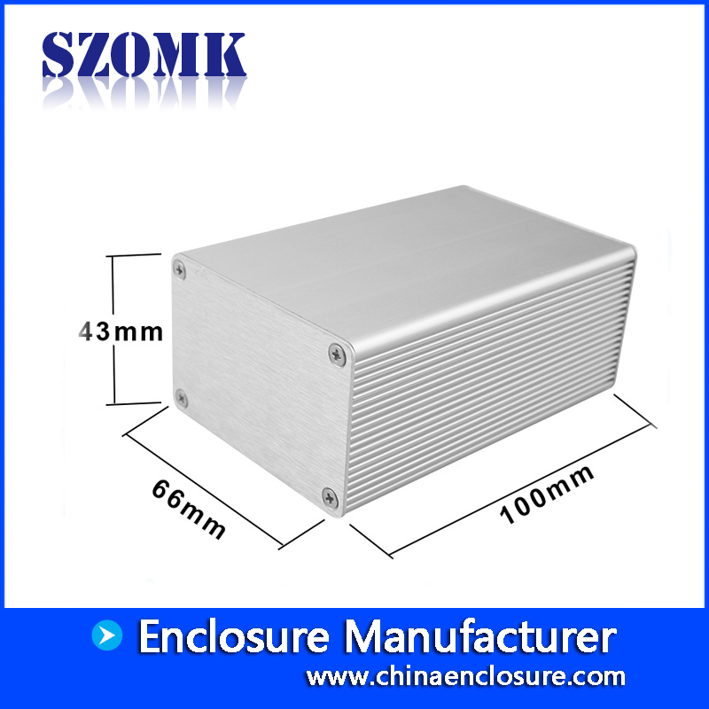 aluminum enclosure in san diego electronic project box custom aluminum box with 43(H)*66(W)*free(L)mm