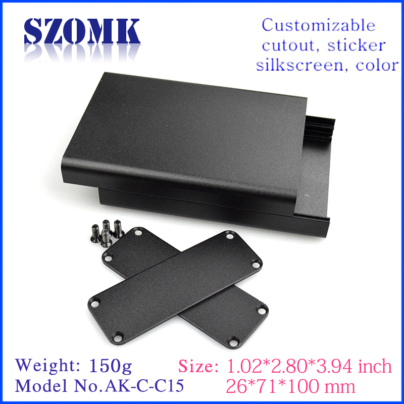 aluminum extruded enclosures box pcb plastic enclosure