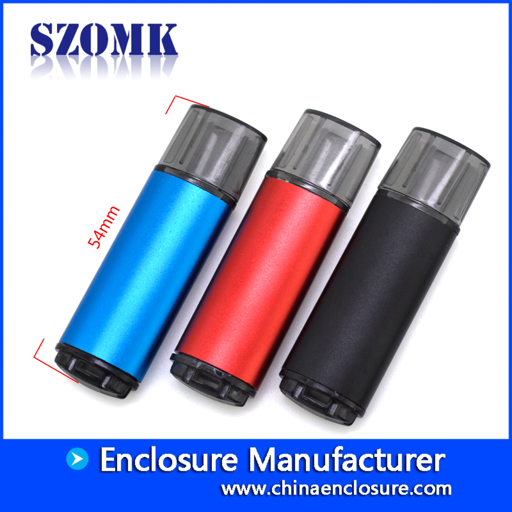 china supplier metal usb shell housing u-disk enclosure receiver case size 54*47*9mm