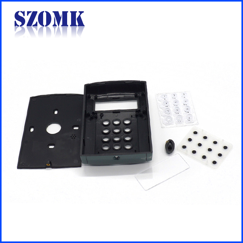 classic plastic enclosure with keyboard and lcd for pcb device AK-R-35 133*87*25 mm