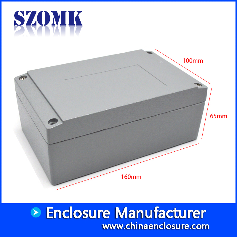cost saving ip66 waterproof outdoor junction box die cast aluminum enclosure for device AK-AW-26 161 X 100 X 65 mm