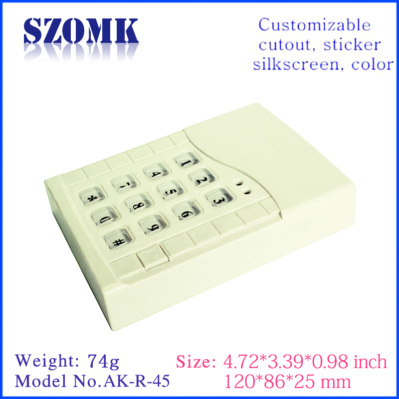 custom logo case plastic enclosure electronics remote control enclosure