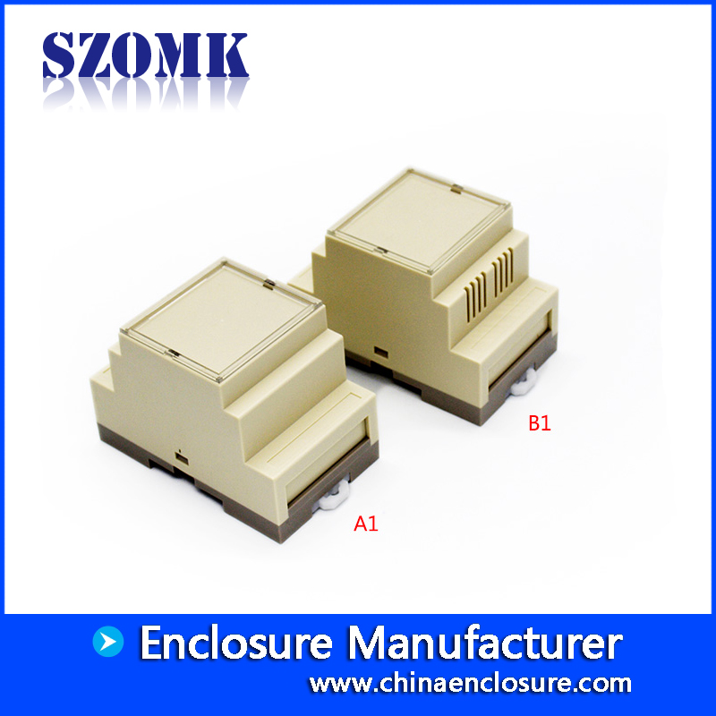 din rail plastic enclosure for electronic component plastic enclosure box with 86*60*52mm AK80002