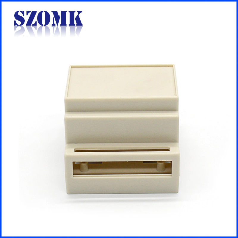 China electrical 87X72X59mm abs plastic PLC din rail junction case supply/AK-DR-03c