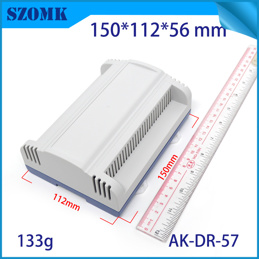 electronic box enclosure din rail enclosure ABS plastic for electronic device 150*112*56 mm