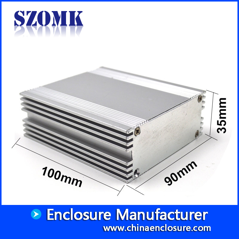 elektronische ectruded hi-fi aluminium behuizing voor pcb AK-C-B50 35 * 90 * 100