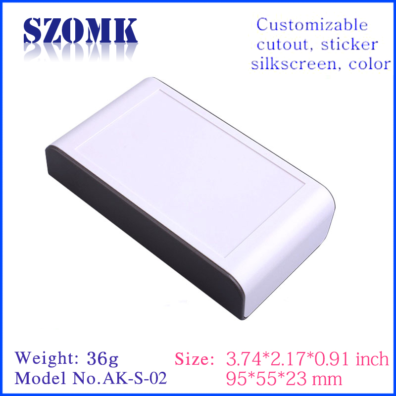 electronic equipment plastic standard enclosure for electrical device from szomk AK-S-02 23*55*95mm