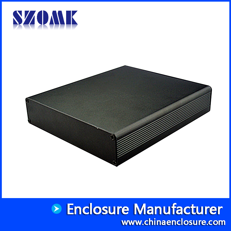 extruded polished aluminum enclosure with internal slots,AK-C-B25