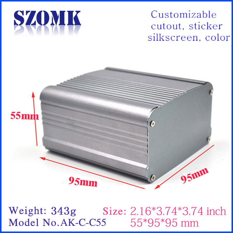 high quality custom aluminum extrusion enclosure manufacturer from China AK-C-C55
