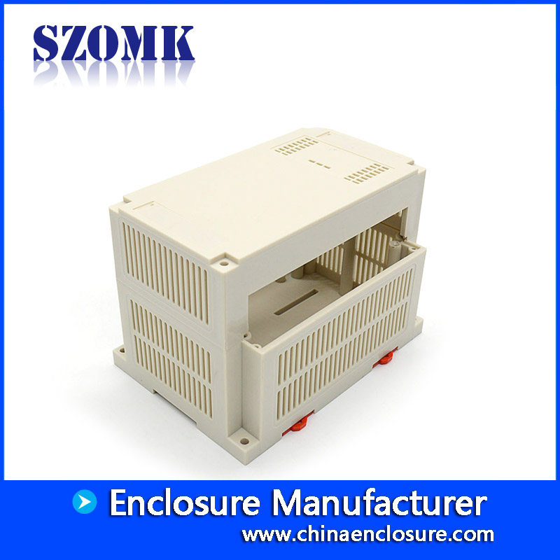 high quality plastic din rail plc enclosure from szomk custom plastic enclosure with 155*110*110 mm