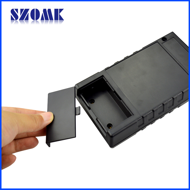 hot selling abs electronics plastic enclosure with 2 AA battery holder AK-H-34