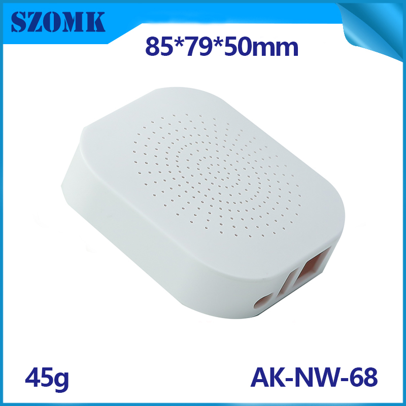 iOT smart home plastic enclosures Wireless sensor enclosures humidity and Temperature housing smoke sensing shell AK-NW--68