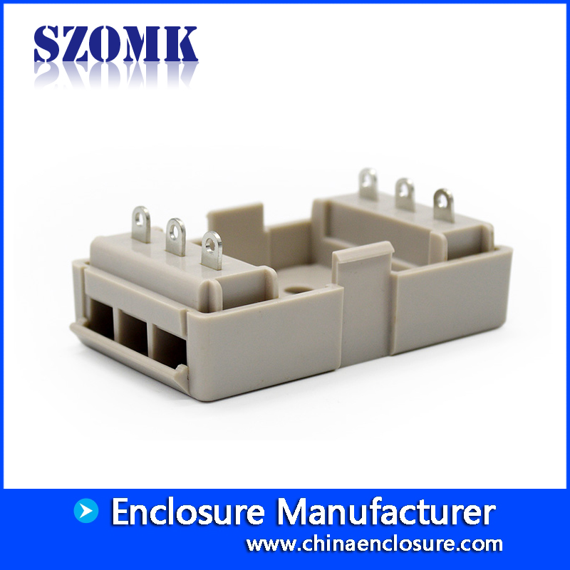 indusrial plastic din rail electronic relay enclosure manufacture plastic dinrail casing with 75*71*43mm