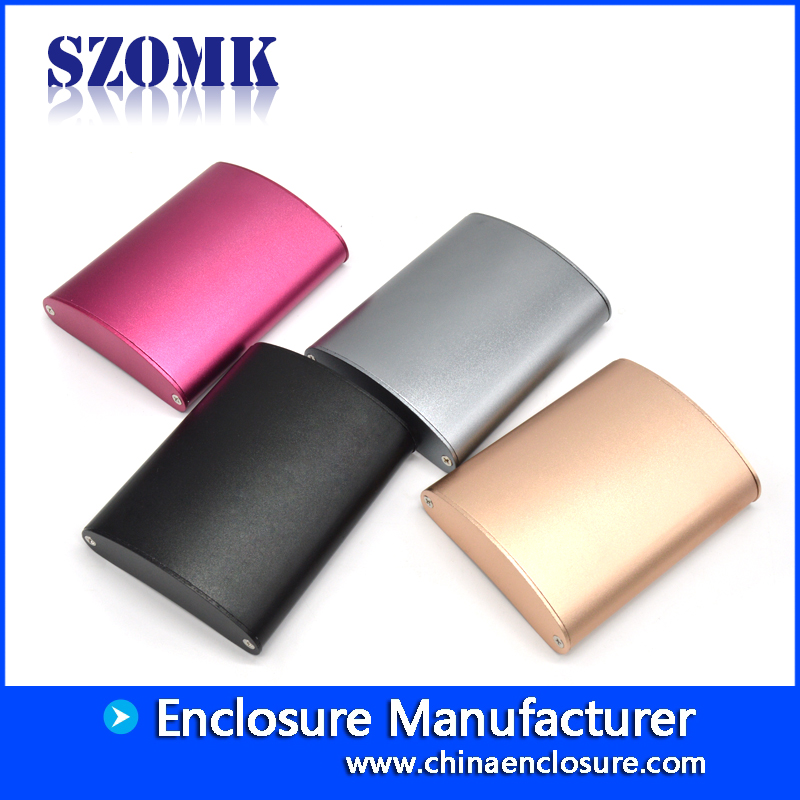 industrial aluminum electronic project enclosure custom aluminum amplfier casing with 91*70*20mm