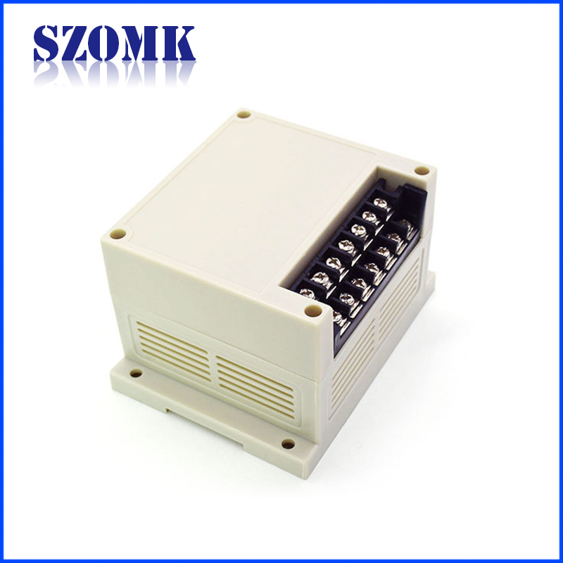 industrial relay din rail plastic enclosure with terminal block with 115*90*72mm AK-P-05a