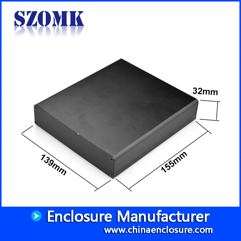 ip54 custom electronic aluminum hdd extrusion enclosure for pcb AK-C-B25