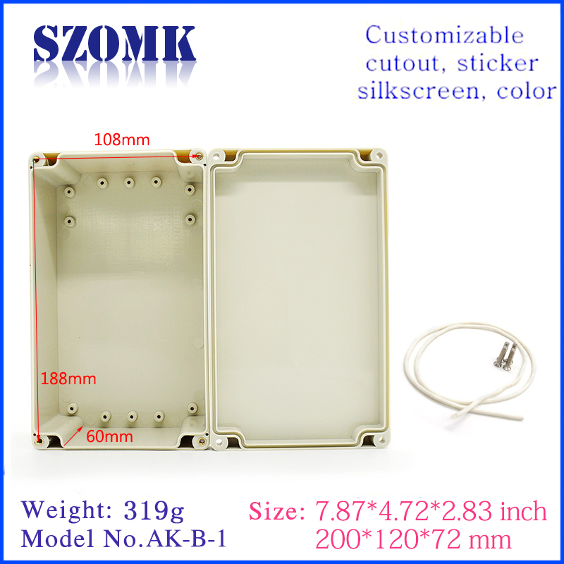 ip65 electronics housing pcb plastic box