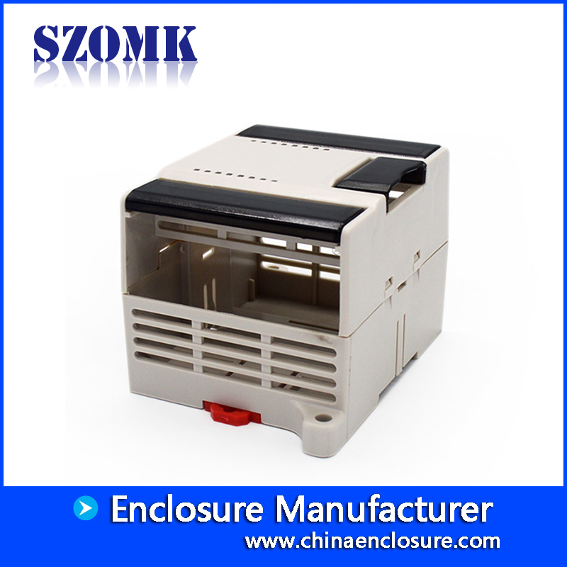 manufature industial plastic din rail enclosure for electronic project from szomk with 160*100*30mm