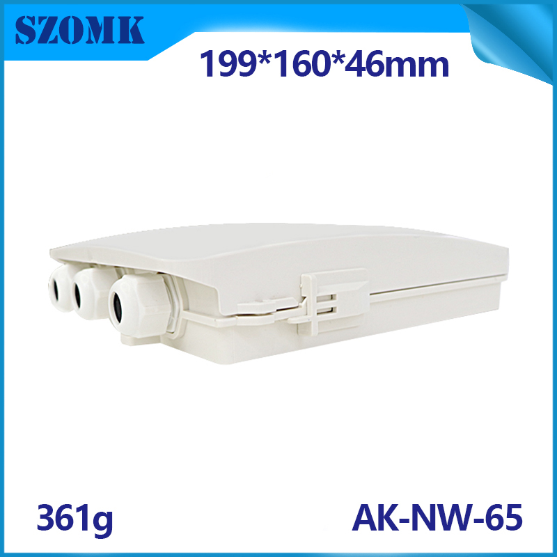 net work junction box pcb design wifi router enclosure diy network project box plastic modems housing AK-NW-65