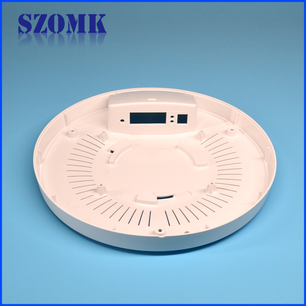new style whtie custom color rounded network wireless router electrical plastic enclosure for pcb AK-NW-43