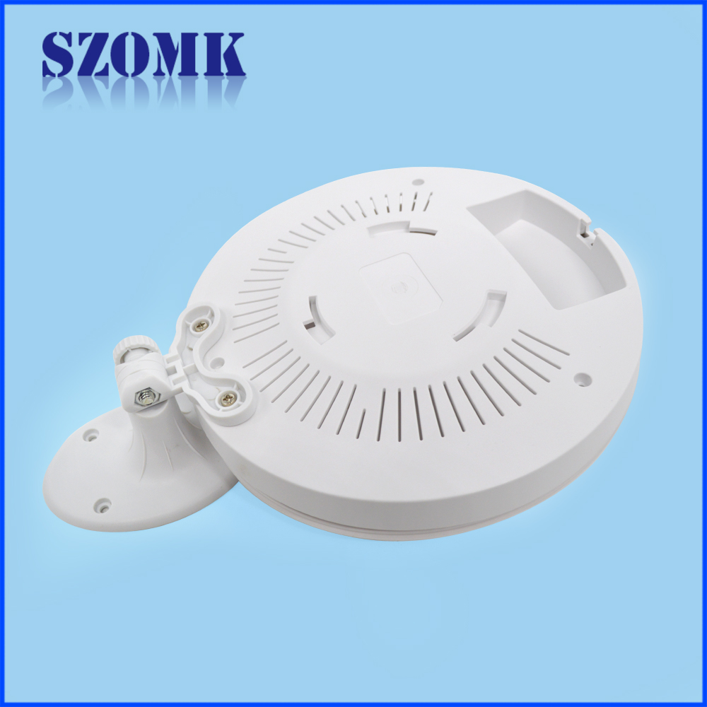 new style whtie custom color rounded network wireless router electrical plastic enclosure for pcb AK-NW-43