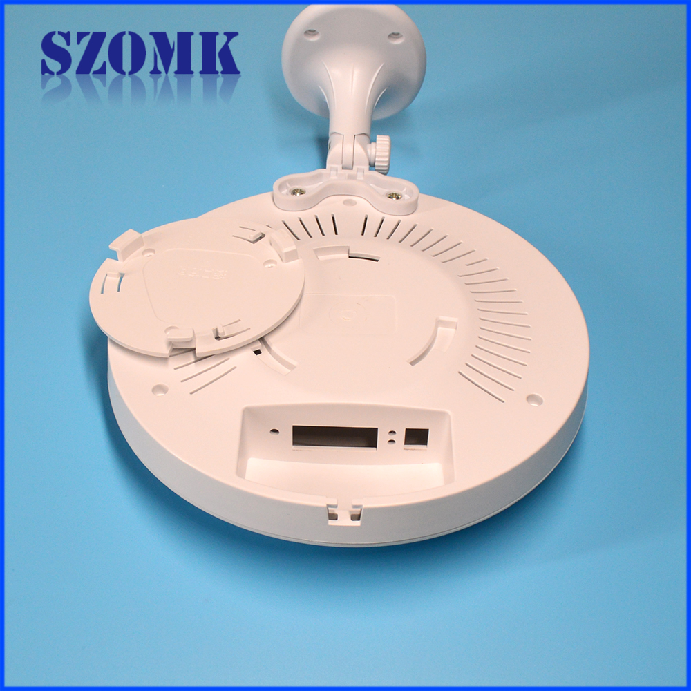 new style whtie custom color rounded network wireless router electrical plastic enclosure for pcb AK-NW-43