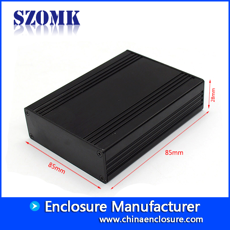 outdoor electrical junction box extrusted aluminum shapes enclosure box with  23(H)*44(W)*free(L)mm