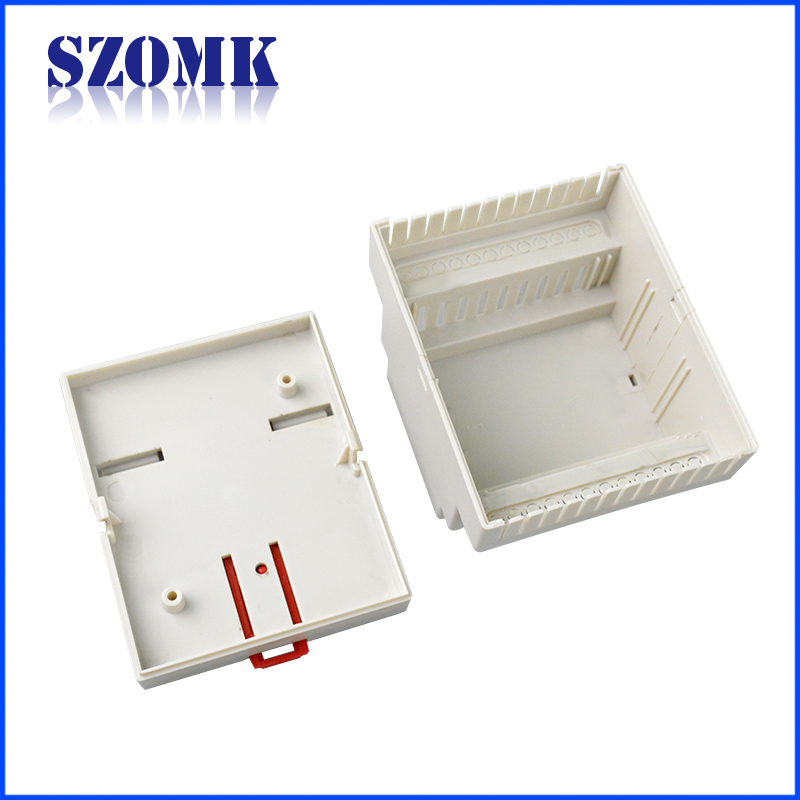plastic din rail manufacture induatrial enclsoure for electronic pcb board from szomk with 85x70x62mm
