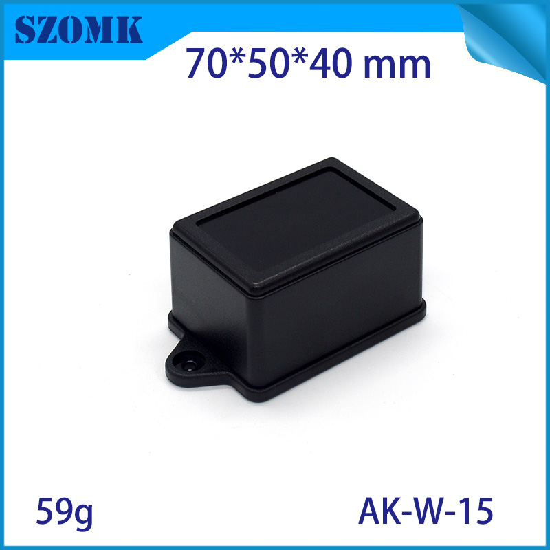 plastic enclosure junction box case  black plastic electronics enclosure project box high quality