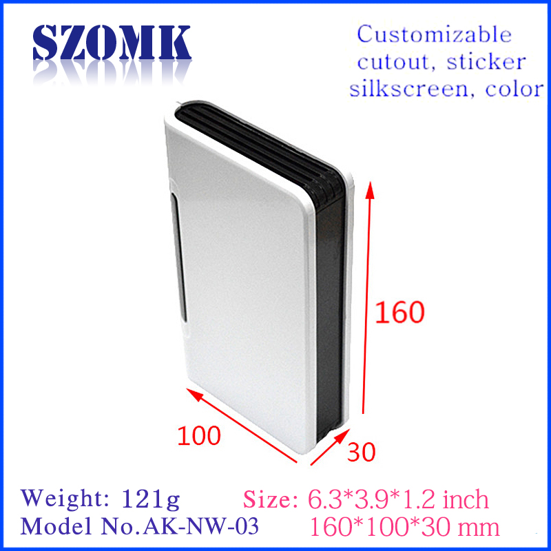 plastic housing mould manufacturer for electronics products sozmk wifi enclosures AK-NW-03 160x100x30mm