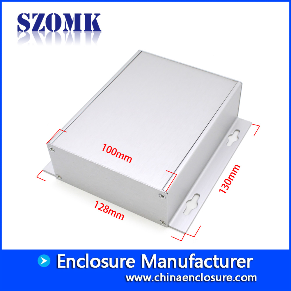 shenzhen factory instrument aluminum profile housing DIY electronic alloy chassis size 130*128*40mm