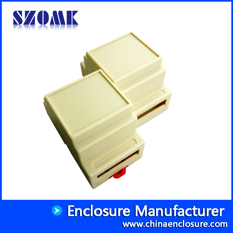 small plastic din rail enclosure