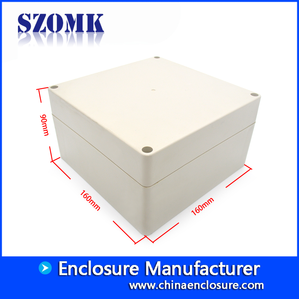 Szomk IP65 waterdichte plastic doos voor elektronische behuizing plastic behuizing voor pcb AK-B-5 160 * 160 * 90mm