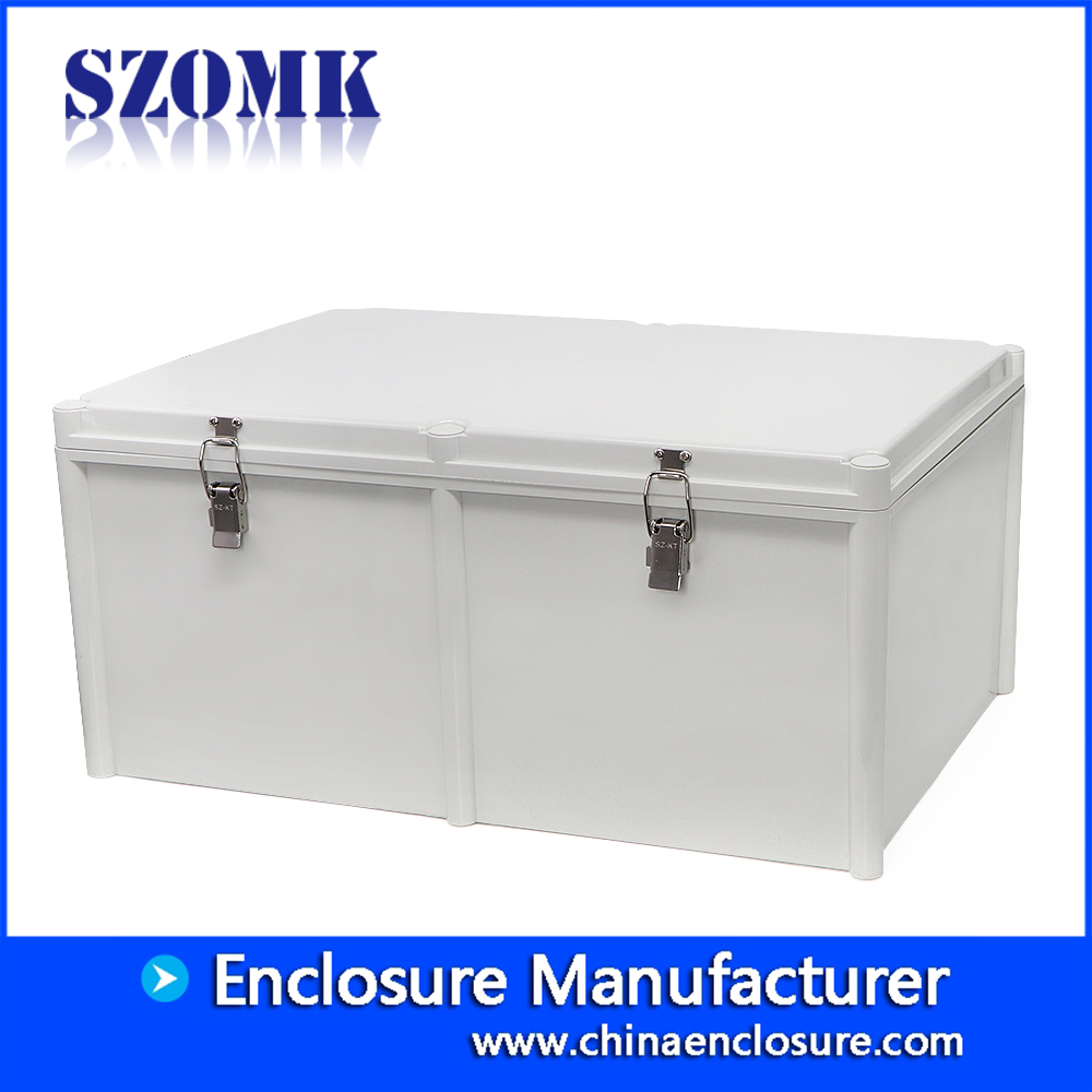szomk hinged waterproof weatherproof enclosure for outdoor 560*380*265mm AK-02-35-JK