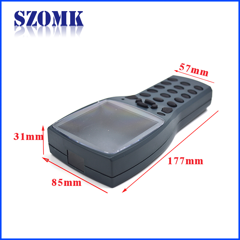 szomk plastic enclosure electronics box amplifier box electronics 2x AA battery holder handheld plastic instrument case