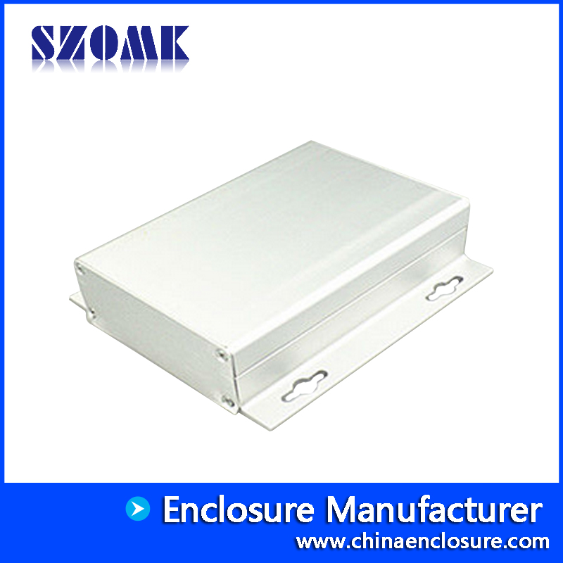 Aluminum Extruded Electrical Junction Boxes Metal Housings Silver color Box with Flangs