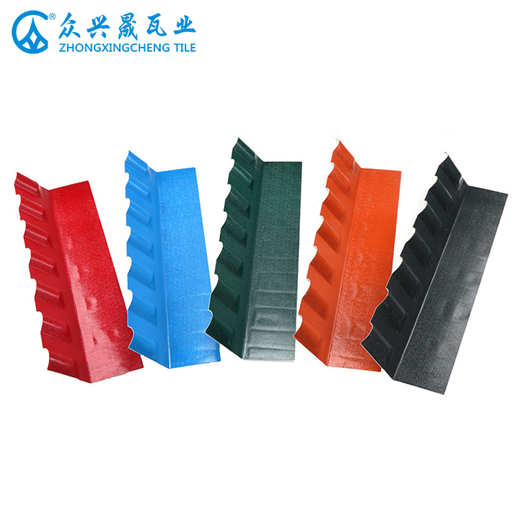 Tuile de toit de drainage de mur avant de ZXC Chine fournisseur 120 ° - Accessoires de tuile de toit ASA de style espagnol